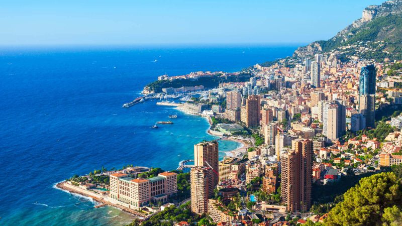 A photo of the town of Monaco
